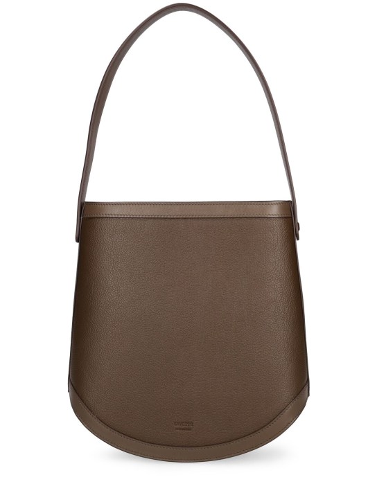 Savette: The Large Bucket leather shoulder bag - Mink - women_0 | Luisa Via Roma