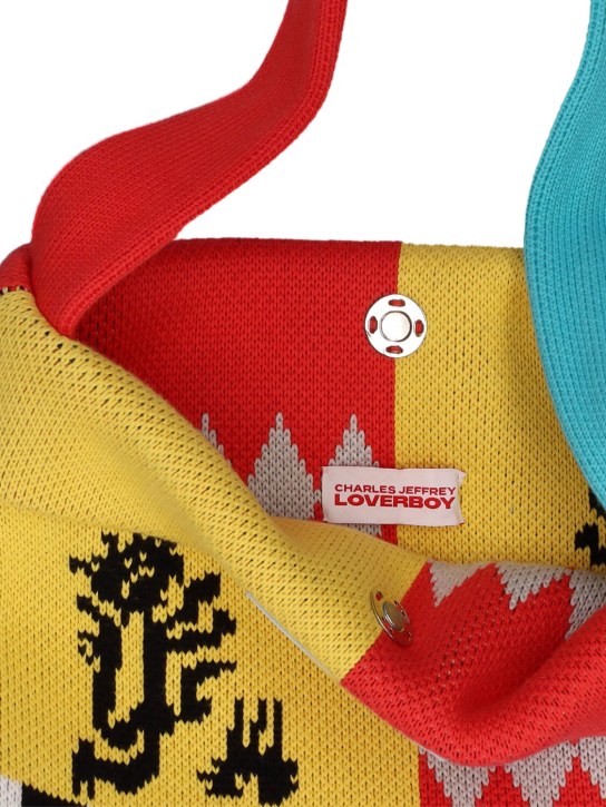 Charles Jeffrey LOVERBOY: Cotton knit shoulder bag - men_5 | Luisa Via Roma