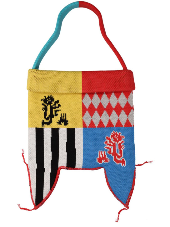 Charles Jeffrey LOVERBOY: Cotton knit shoulder bag - men_4 | Luisa Via Roma