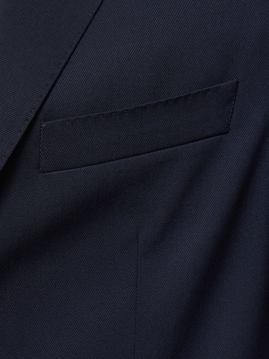 Boss: C-Hanry tech blend wool blazer - Dark Blue - men_1 | Luisa Via Roma