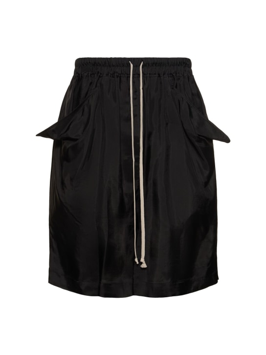 Rick Owens: Lido cupro shorts - men_0 | Luisa Via Roma