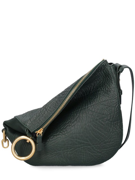 Burberry: Petit sac porté épaule en cuir Knight - Vine - women_0 | Luisa Via Roma