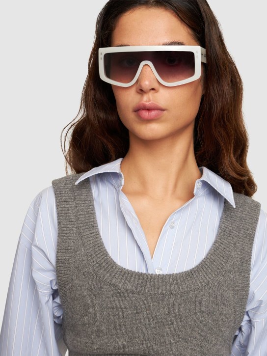 Isabel Marant: Gafas de sol de acetato - Blanco/Gris - women_1 | Luisa Via Roma