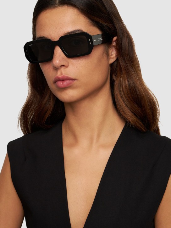 Isabel Marant: The New maxi temple acetate sunglasses - Black/Grey - women_1 | Luisa Via Roma