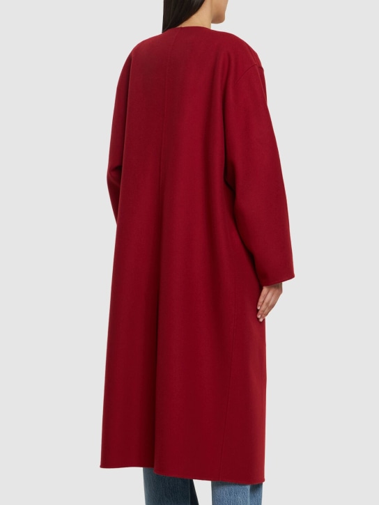 The Row: Priske brushed cashmere collarless coat - women_2 | Luisa Via Roma