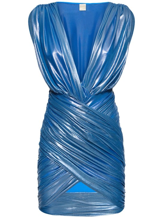 Baobab: Eden弹力科技织物平纹针织迷你连衣裙 - 蓝色 - women_0 | Luisa Via Roma