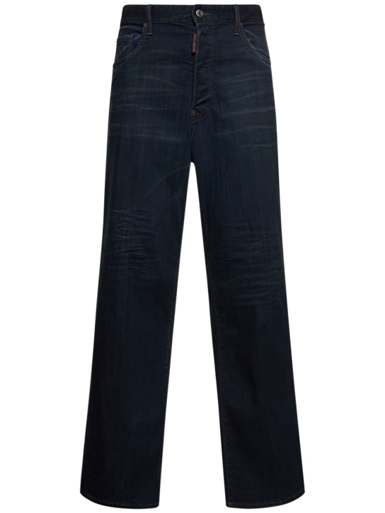 Dsquared2: Jeans Eros in denim di cotone stretch - Blu - men_0 | Luisa Via Roma
