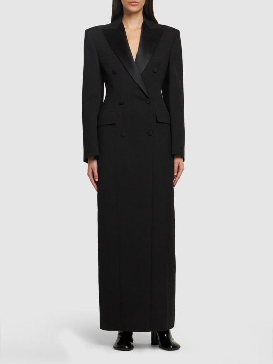 Wardrobe.nyc: Abrigo largo de lana - Negro - women_1 | Luisa Via Roma