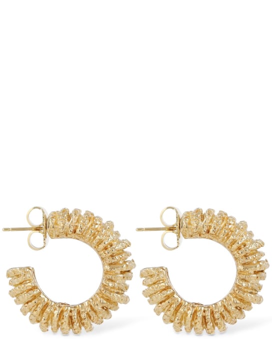 Paola Sighinolfi: Amulet hoop earrings - Gold - women_0 | Luisa Via Roma