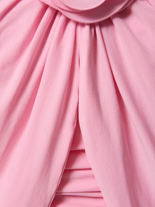 Magda Butrym: Draped jersey mini dress - Pink - women_3 | Luisa Via Roma