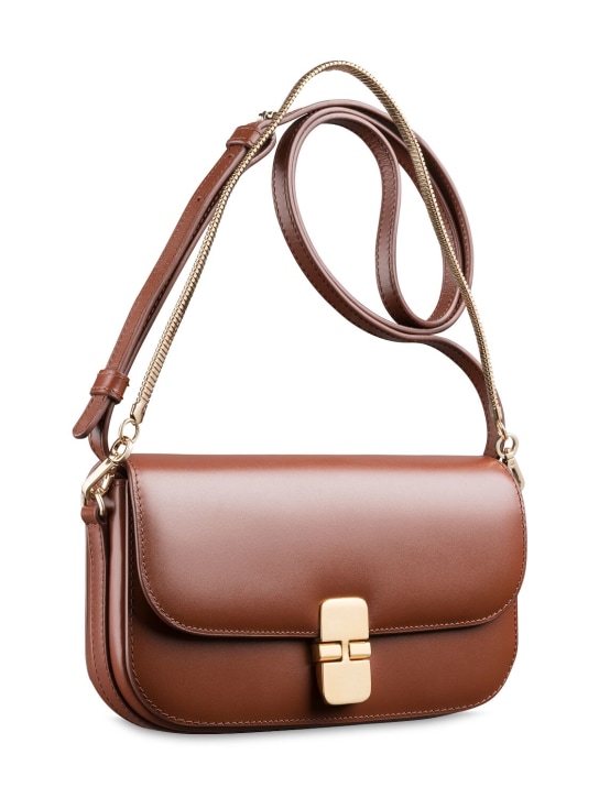 A.P.C.: Grace Chain leather shoulder bag - women_1 | Luisa Via Roma