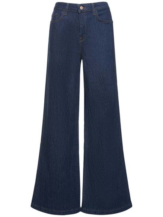Triarchy: Jeans anchos con cintura alta - Azul - women_0 | Luisa Via Roma