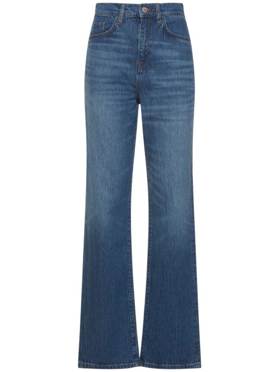 Triarchy: Ms. Triarchy v-high rise straight jeans - Blue - women_0 | Luisa Via Roma