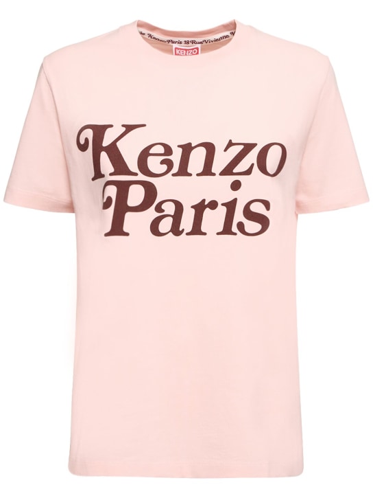 Kenzo Paris: Kenzo x Verdy棉质宽松T恤 - 粉色 - women_0 | Luisa Via Roma