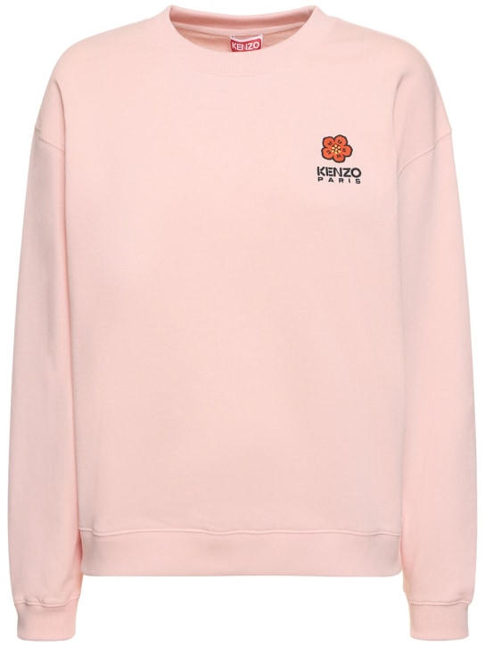 Kenzo Paris: Boke Flower cotton sweatshirt - Pink - women_0 | Luisa Via Roma