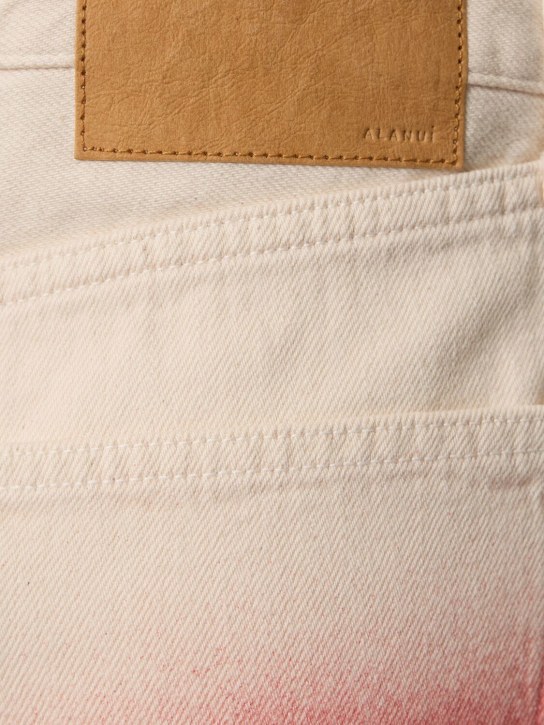 Alanui: Bright Hues frayed denim shorts - women_3 | Luisa Via Roma