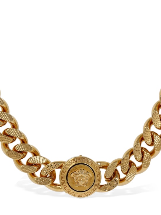 Versace: Collana di metallo - Oro - men_2 | Luisa Via Roma