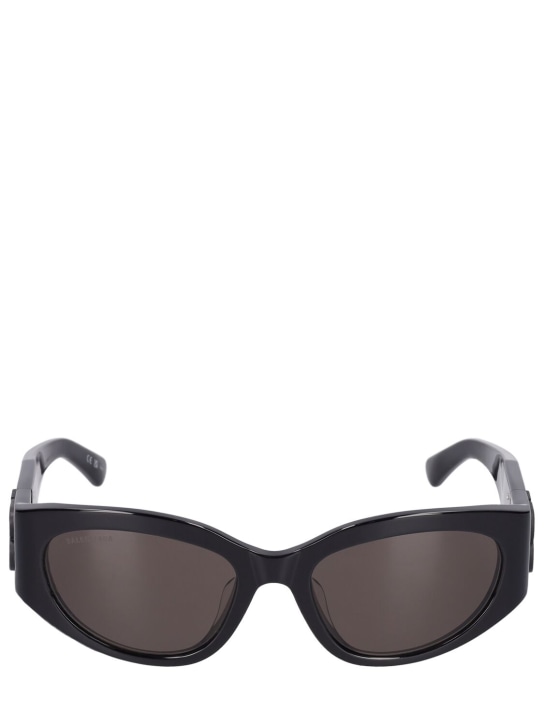 Balenciaga: BB0324SK Eastman acetate sunglasses - Siyah - women_0 | Luisa Via Roma