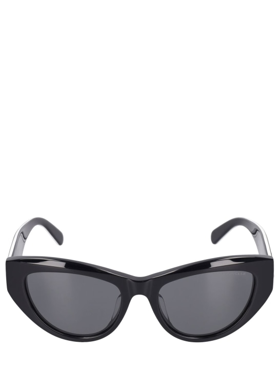 Moncler: Katzenaugen-Sonnenbrille aus Acetat „Modd“ - Schwarz Glänzen - women_0 | Luisa Via Roma
