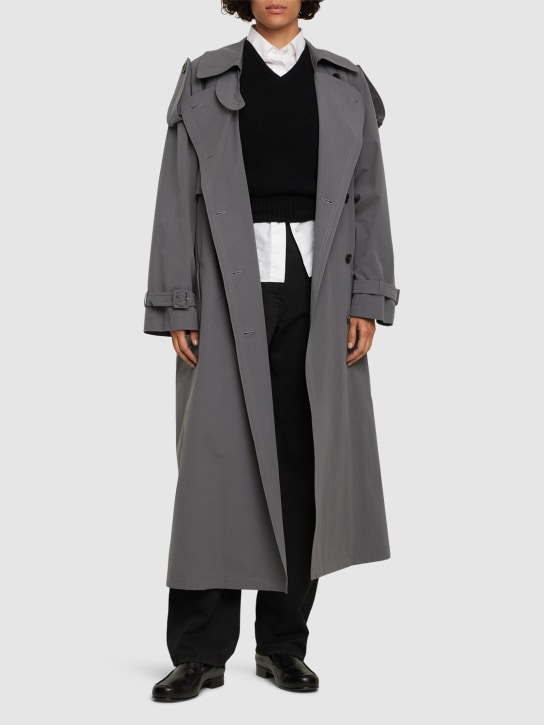The Row: Avio washed cotton poplin trench coat - women_1 | Luisa Via Roma