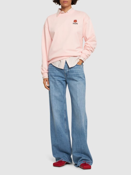Kenzo Paris: Boke Flower cotton sweatshirt - Pink - women_1 | Luisa Via Roma