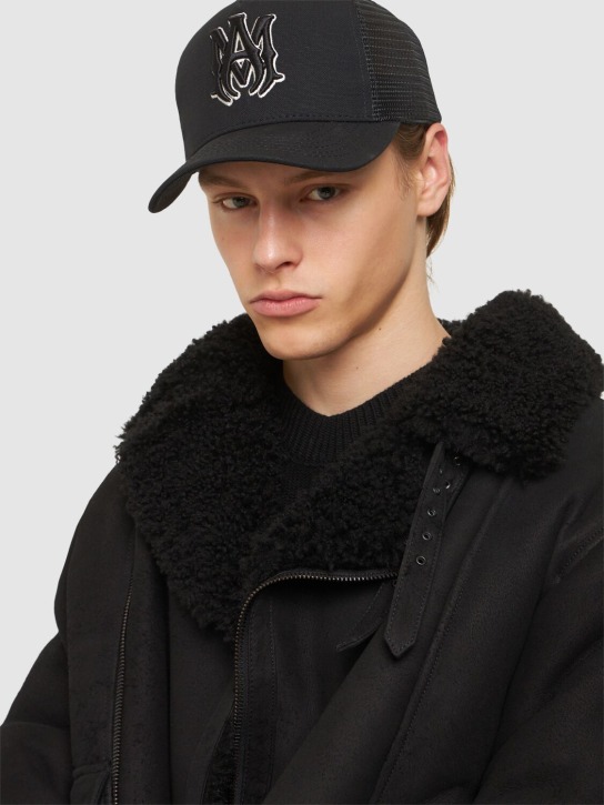 Amiri: MA Logo cotton baseball cap - men_1 | Luisa Via Roma