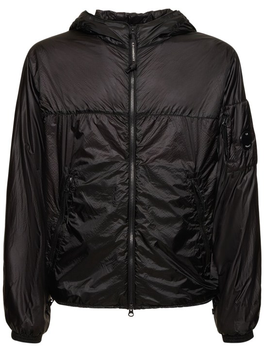 C.P. Company: Nada shell hooded jacket - Siyah - men_0 | Luisa Via Roma