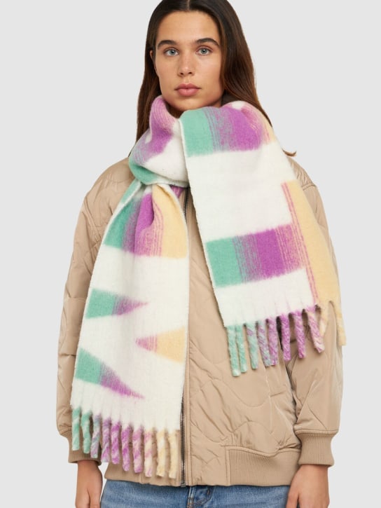Isabel Marant: Loliana alpaca blend scarf - Multicolor - women_1 | Luisa Via Roma