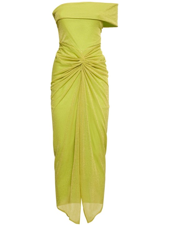 Baobab: Aria tech off-shoulder long dress - Yellow - women_0 | Luisa Via Roma