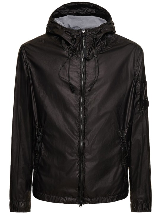 C.P. Company: Zipped hooded jacket - Siyah - men_0 | Luisa Via Roma