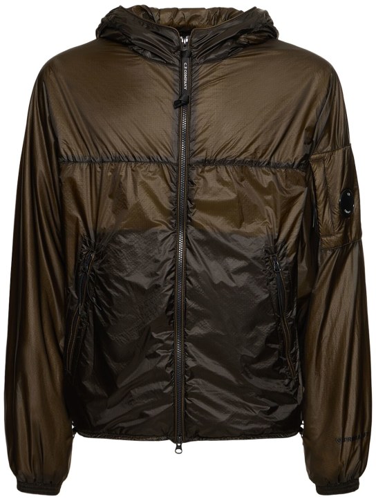 C.P. Company: Nada shell hooded jacket - Yeşil - men_0 | Luisa Via Roma