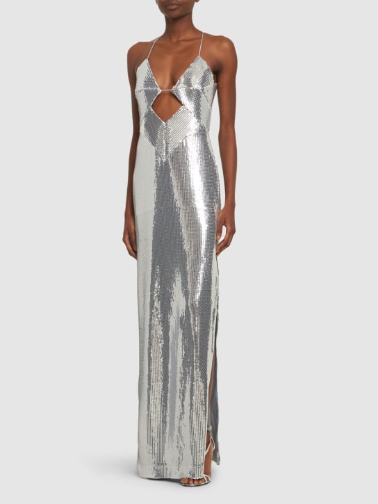 Galvan: Kite sequined cutout long dress - women_1 | Luisa Via Roma