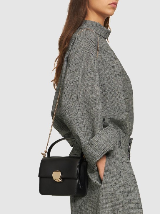 Chloé: Penelope leather top handle bag - Black - women_1 | Luisa Via Roma