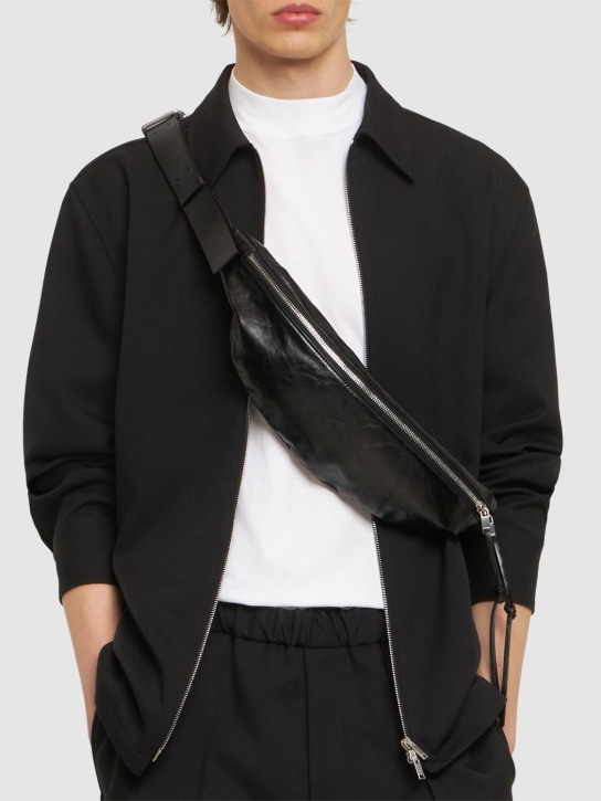 Jil Sander: Marsupio in pelle - men_2 | Luisa Via Roma