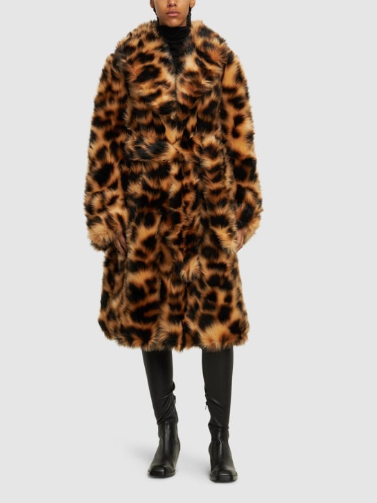 Rotate: Erika faux fur coat - Multicolor - women_1 | Luisa Via Roma