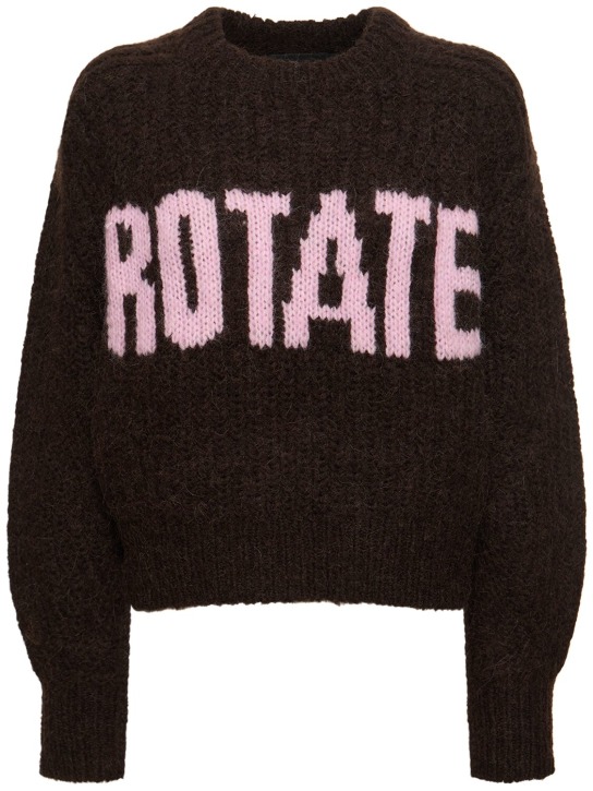 Rotate: Shandy Firm wool blend knit sweater - Multicolor - women_0 | Luisa Via Roma