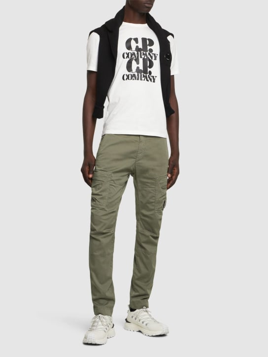 C.P. Company: Graphic Tシャツ - Gauze White - men_1 | Luisa Via Roma