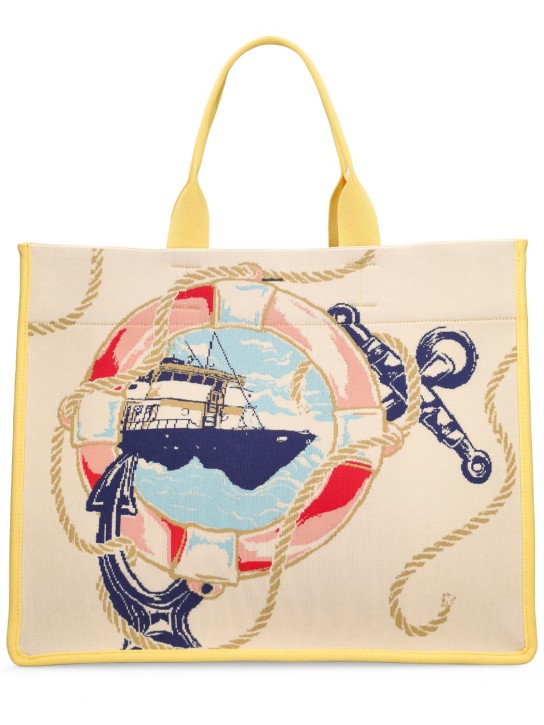 Zimmermann: Jacquard tote bag - Nautical Map - women_0 | Luisa Via Roma