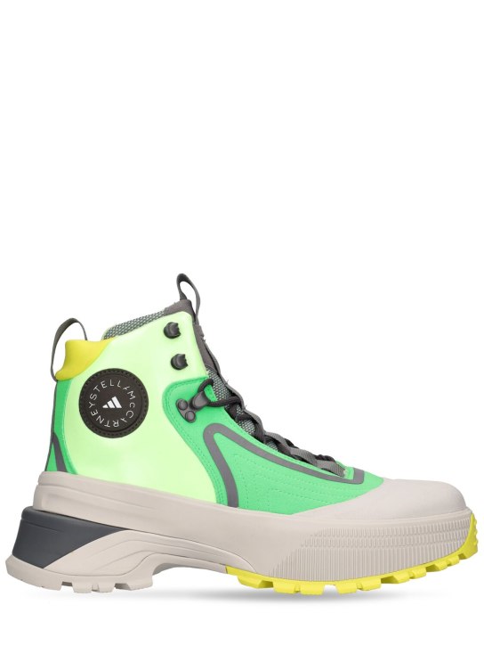 adidas By Stella McCartney: Terrex Hiking boots - Solar Lime/Green - women_0 | Luisa Via Roma