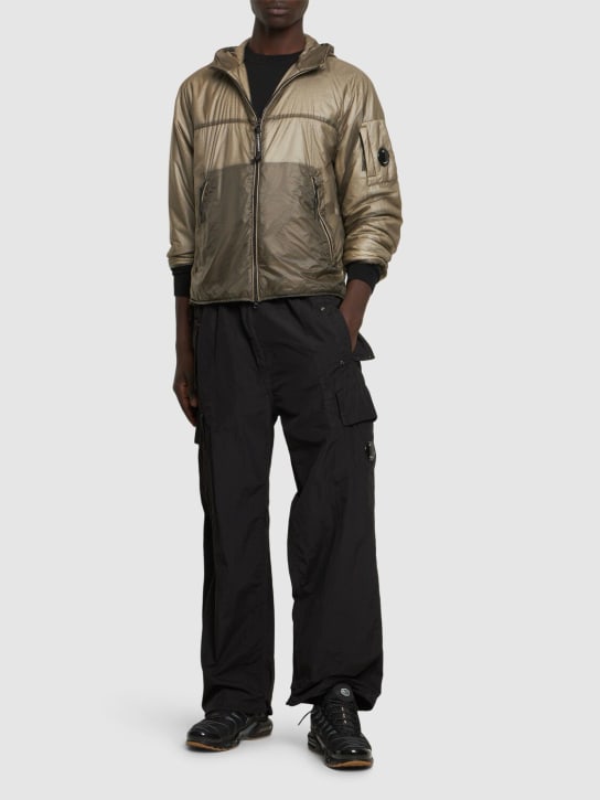 C.P. Company: Flatt nylon oversized cargo pants - Black - men_1 | Luisa Via Roma