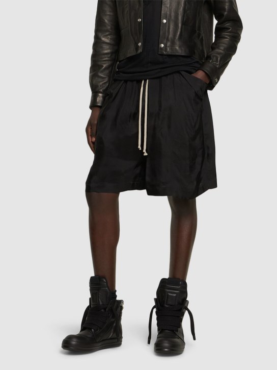 Rick Owens: Geobasket high top sneakers - men_1 | Luisa Via Roma