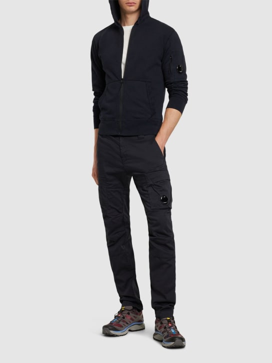 C.P. Company: Light fleece zipped hoodie - men_1 | Luisa Via Roma