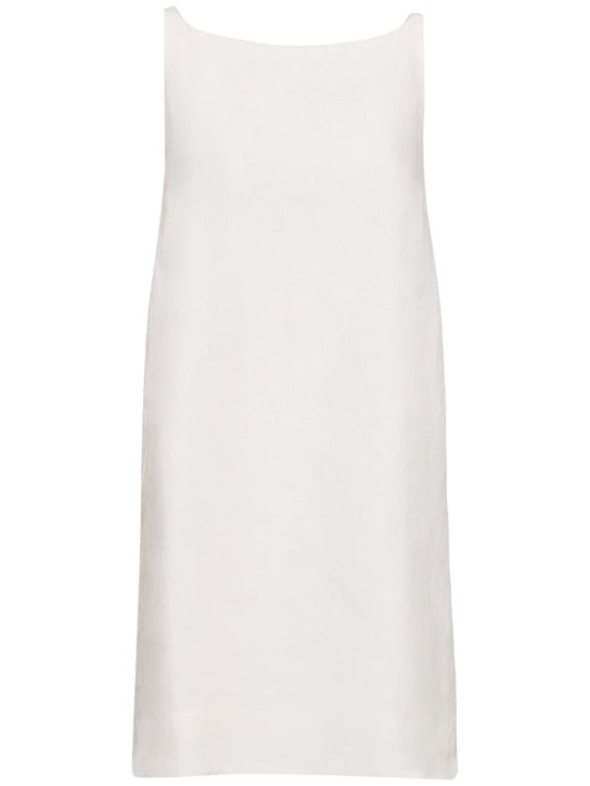 POSSE: Vestido corto de lino - Blanco - women_0 | Luisa Via Roma