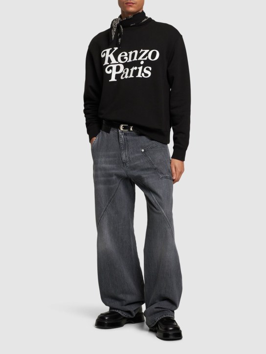 Kenzo Paris: Sweat-shirt en coton Kenzo by Verdy - Noir - men_1 | Luisa Via Roma
