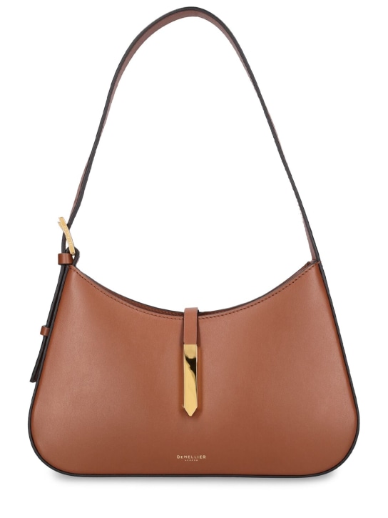 DeMellier: Tokyo smooth leather shoulder bag - Tan - women_0 | Luisa Via Roma