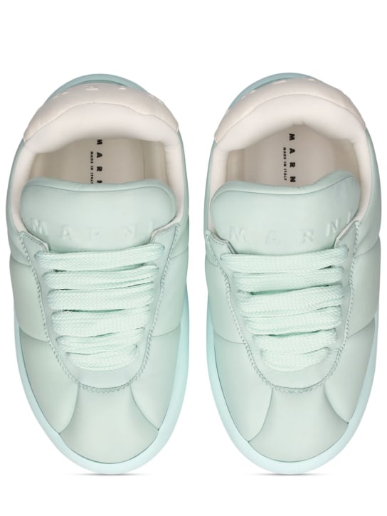 Marni: Puffy soft leather low top sneakers - men_5 | Luisa Via Roma