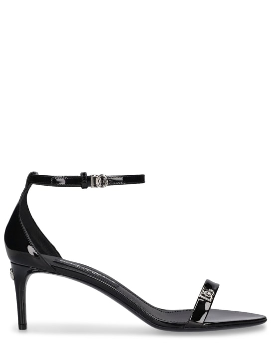 Dolce&Gabbana: 60 mm hohe Sandalen aus Lackleder „Keira“ - Schwarz - women_0 | Luisa Via Roma
