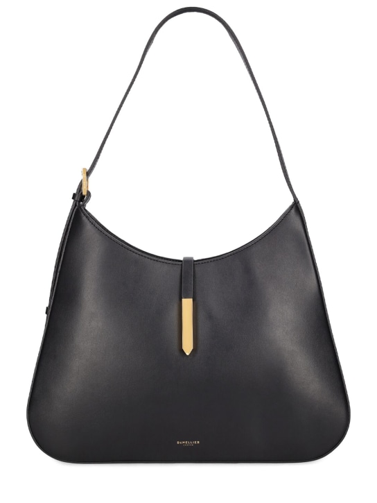 DeMellier: Large Tokyo smooth leather shoulder bag - Black - women_0 | Luisa Via Roma