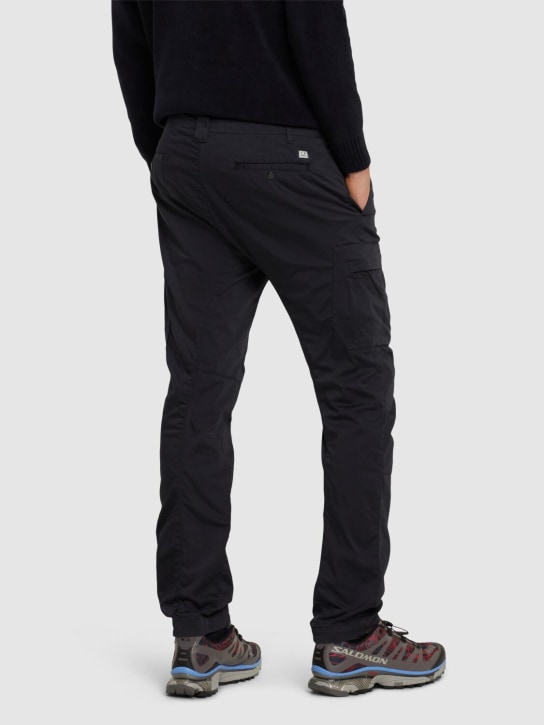 C.P. Company: Stretch satin ergonomic cargo pants - men_2 | Luisa Via Roma