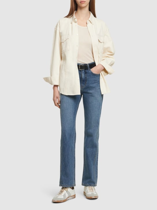 Dunst: Linear high rise straight jeans - Mavi - women_1 | Luisa Via Roma